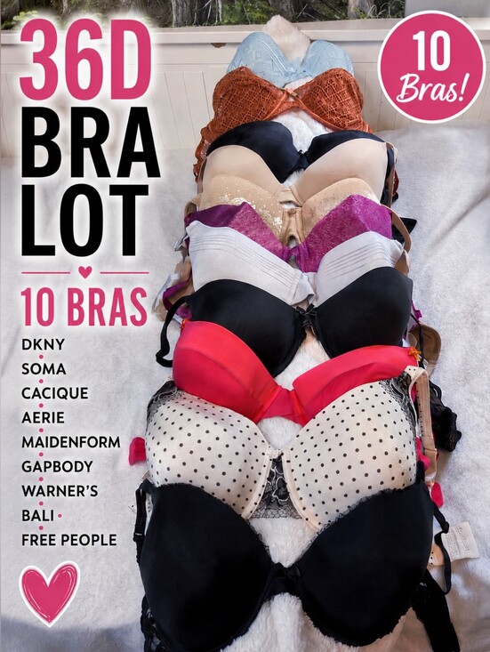 Other - 36D Bra Lot of 10 Bra Bundle DKNY Soma Cacique Aerie Bali Maidenform GapBody